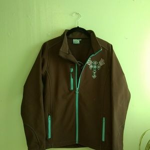 Cowgirl Hardware fleece lined jacket